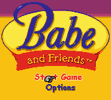 Babe and Friends (USA) Title Screen